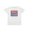 T SHIRT UOMO BIANCA INDIAN MOTORCYCLE FTR LOGO TG.M