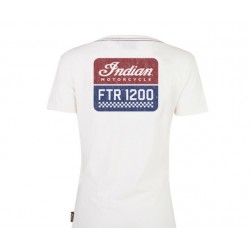 T SHIRT DONNA INDIAN MOTORCYCLE FTR LOGO TG.M