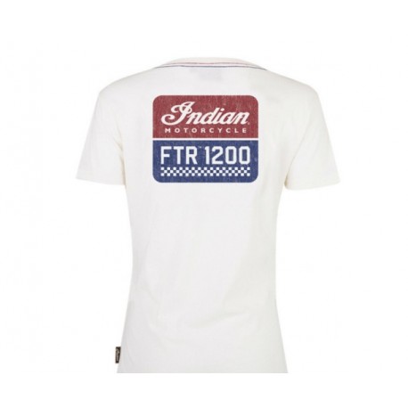 T SHIRT DONNA INDIAN MOTORCYCLE FTR LOGO TG.S